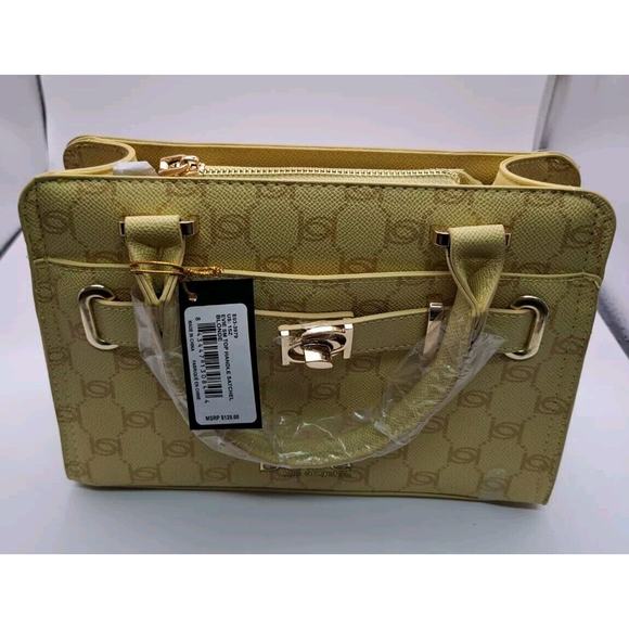 Bebe‎ Evie Sm Top Handle Satchel Blonde - Picture 1 of 8